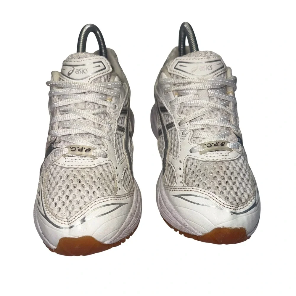 Asics Gel-Kayano 14 A.P.C. Women 6 White Silver Metallic Sneakers Graphite Moon
